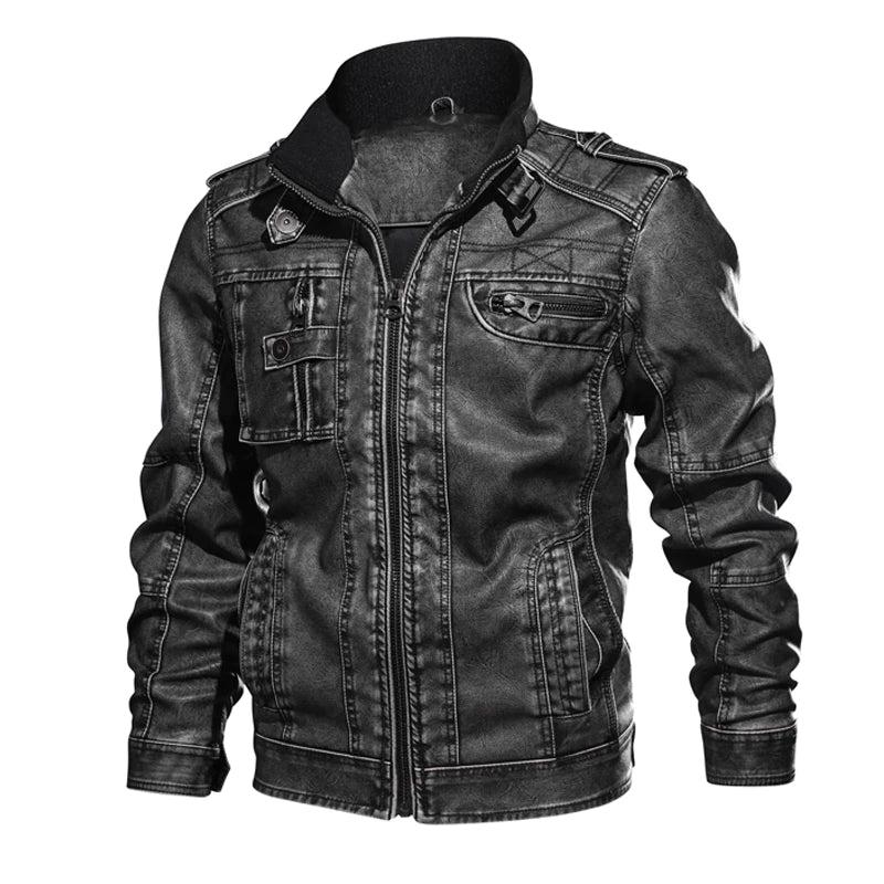 Berno | Klassisches PU-Lederjacke für Herren