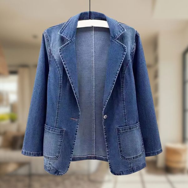 Berta | Klassischer Denim-Blazer für Damen