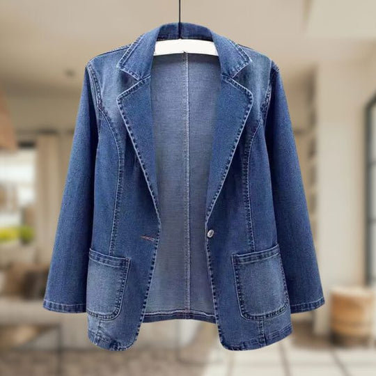 Berta | Klassischer Denim-Blazer für Damen