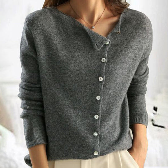 Bianca | Knopf-Strickpullover für Damen