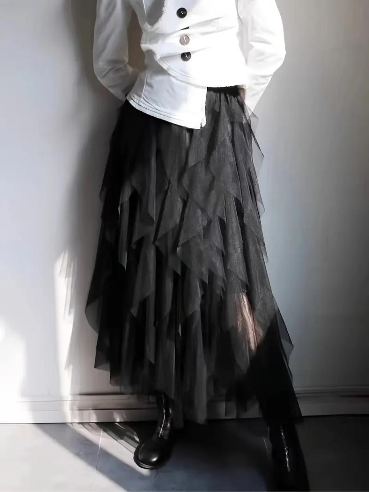 Adalia | Lockerer Rüschenrock für Damen