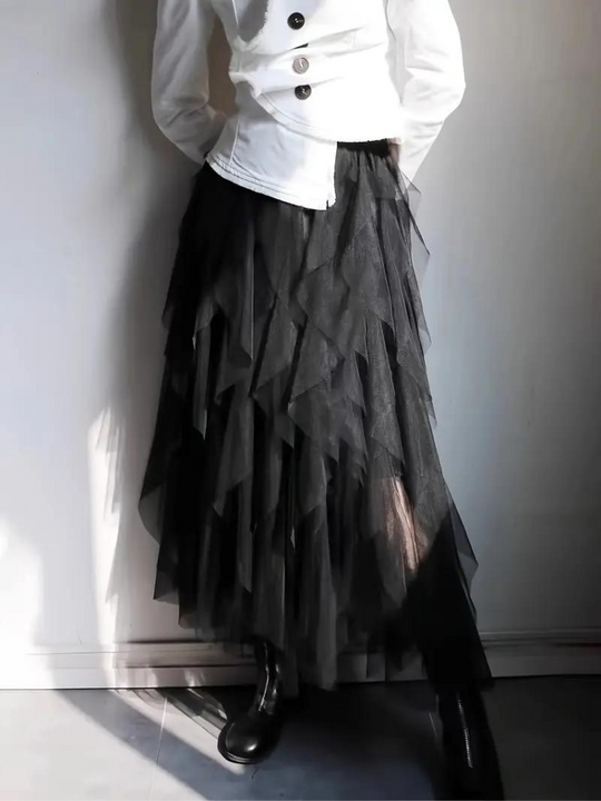 Adalia | Lockerer Rüschenrock für Damen