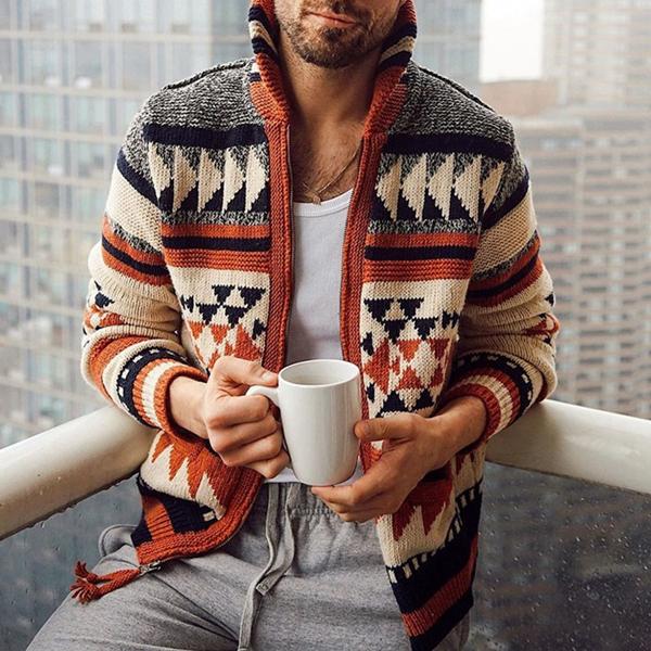 Adolfus | Gemusterte Strickjacke für Herren