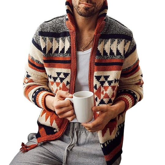 Adolfus | Gemusterte Strickjacke für Herren