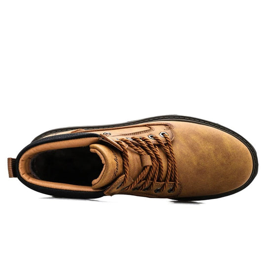 Agatho | Robuste PU-Lederstiefel für Herren