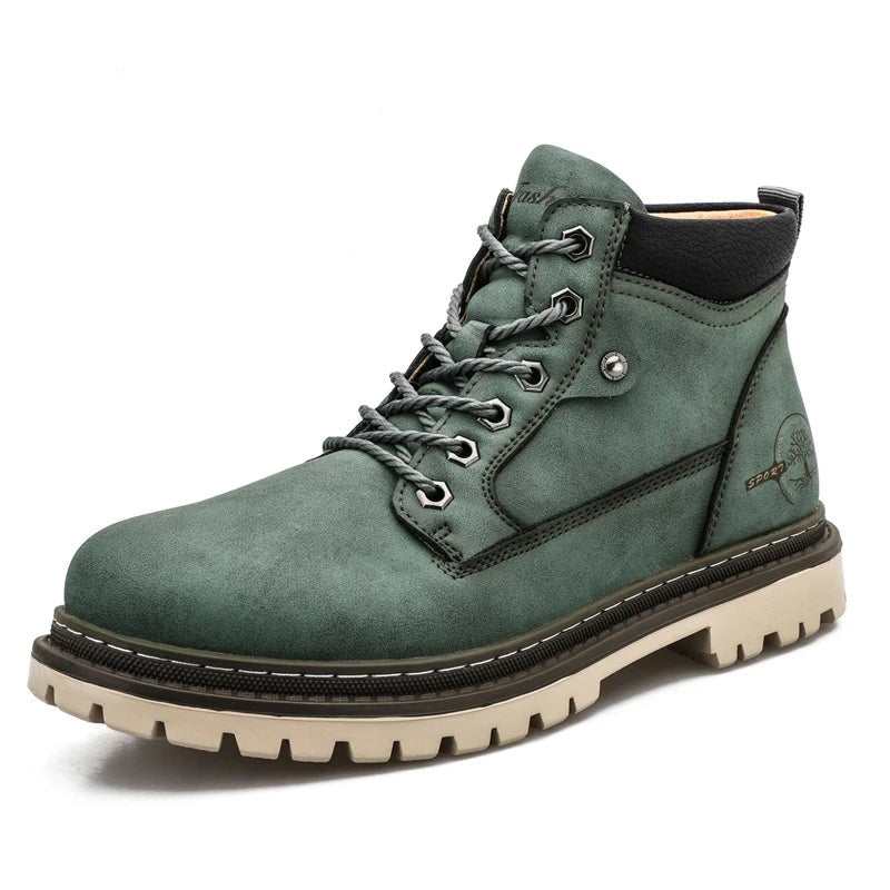 Agatho | Robuste PU-Lederstiefel für Herren
