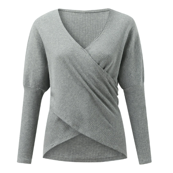 Alana | Trendiger Pullover mit Kreuzdetail für Damen
