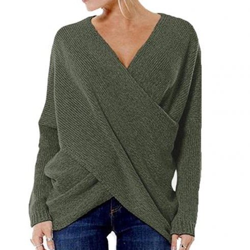 Alana | Trendiger Pullover mit Kreuzdetail für Damen