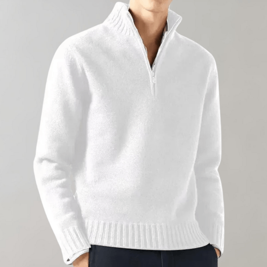 Albin | Klassischer Reißverschluss-Pullover für Herren
