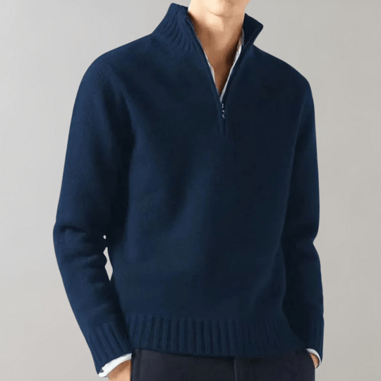 Albin | Klassischer Reißverschluss-Pullover für Herren