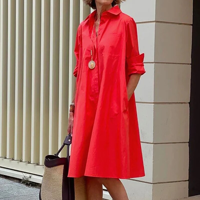 Albina | Lässiges entspanntes Kleid für Damen