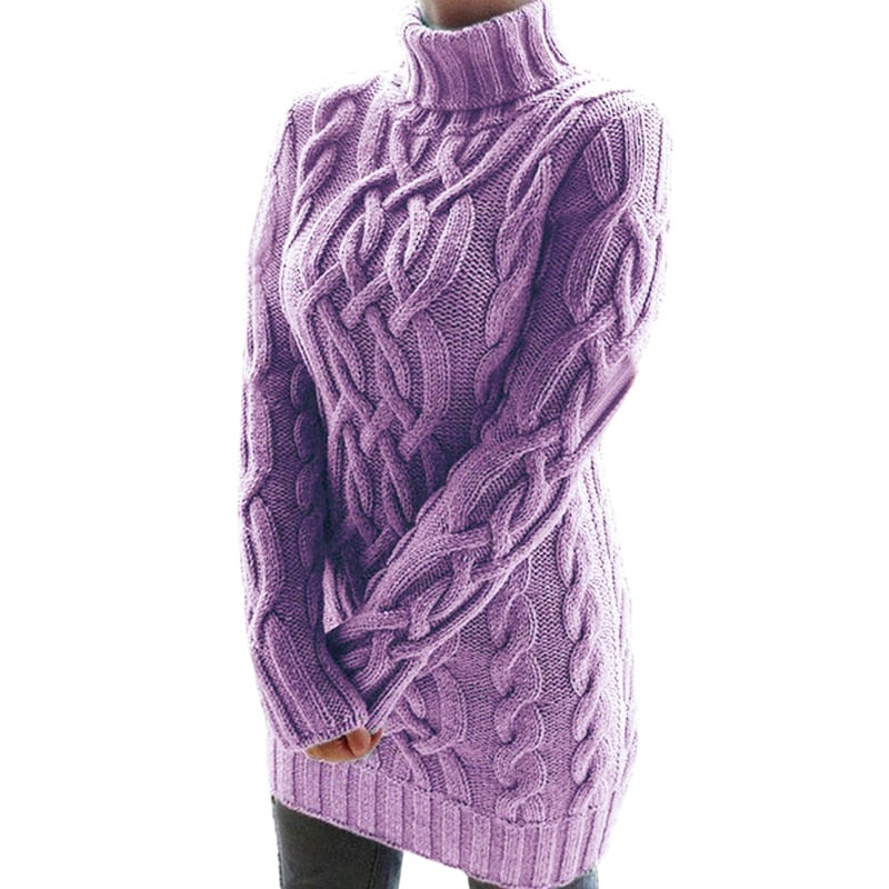 Alexandrina | Gemütlicher langer Pullover für Damen
