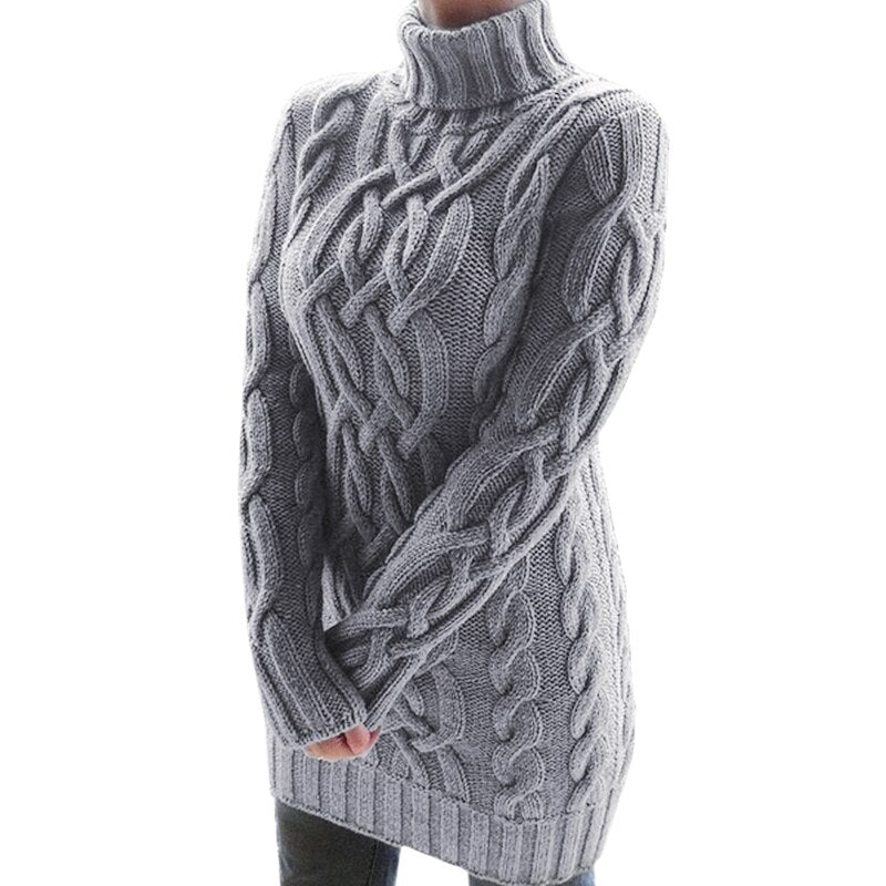 Alexandrina | Gemütlicher langer Pullover für Damen