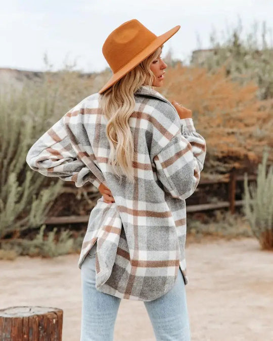 Alida | Rustikales Kariertes Overshirt für Damen