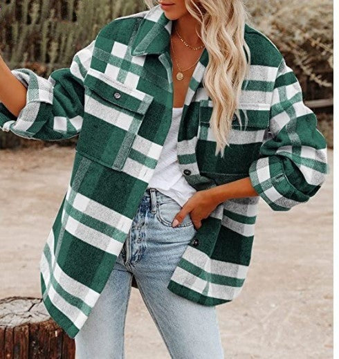 Alida | Rustikales Kariertes Overshirt für Damen