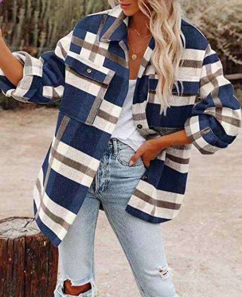 Alida | Rustikales Kariertes Overshirt für Damen