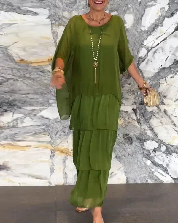 Alva | Anmutiges Chiffonkleid für Damen