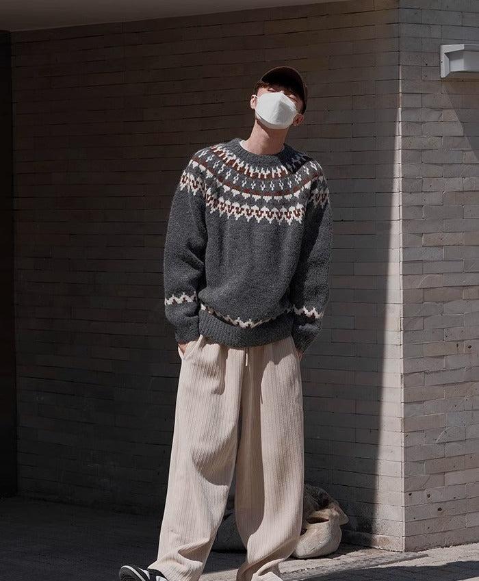 Ambert | Vintage Rundhals-Pullover für Herren