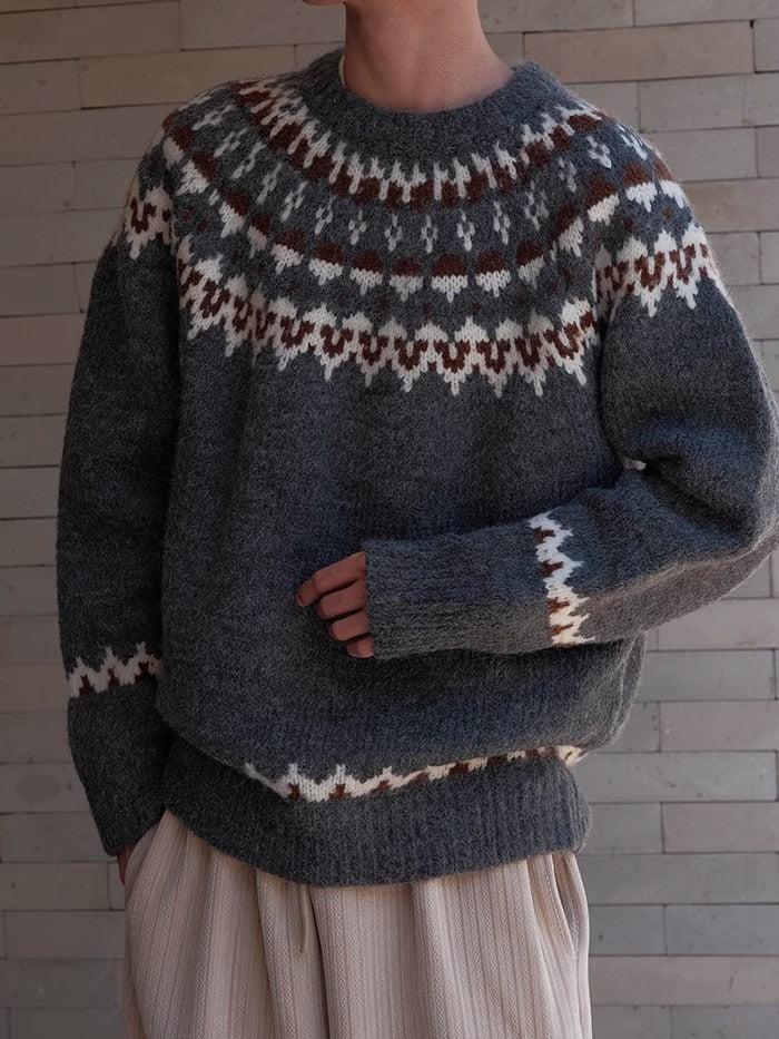 Ambert | Vintage Rundhals-Pullover für Herren