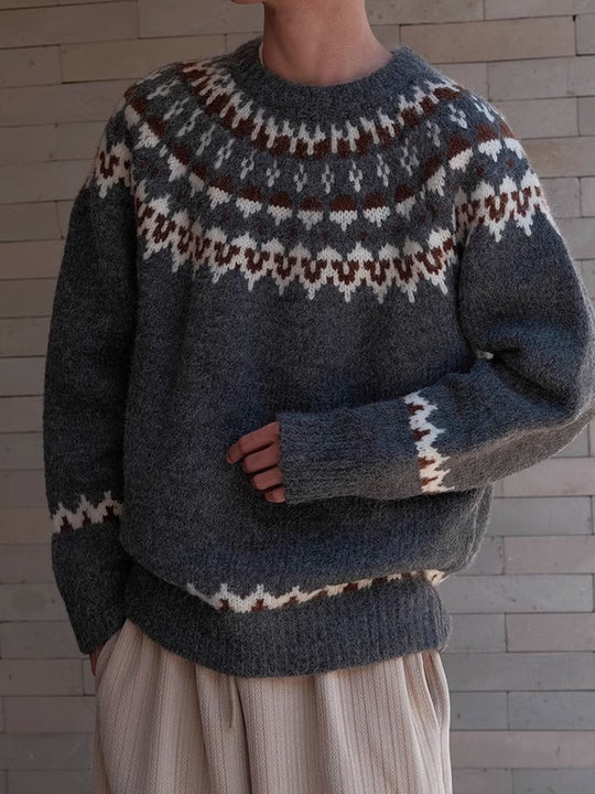 Ambert | Vintage Rundhals-Pullover für Herren