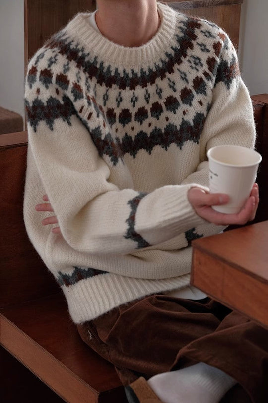 Ambert | Vintage Rundhals-Pullover für Herren