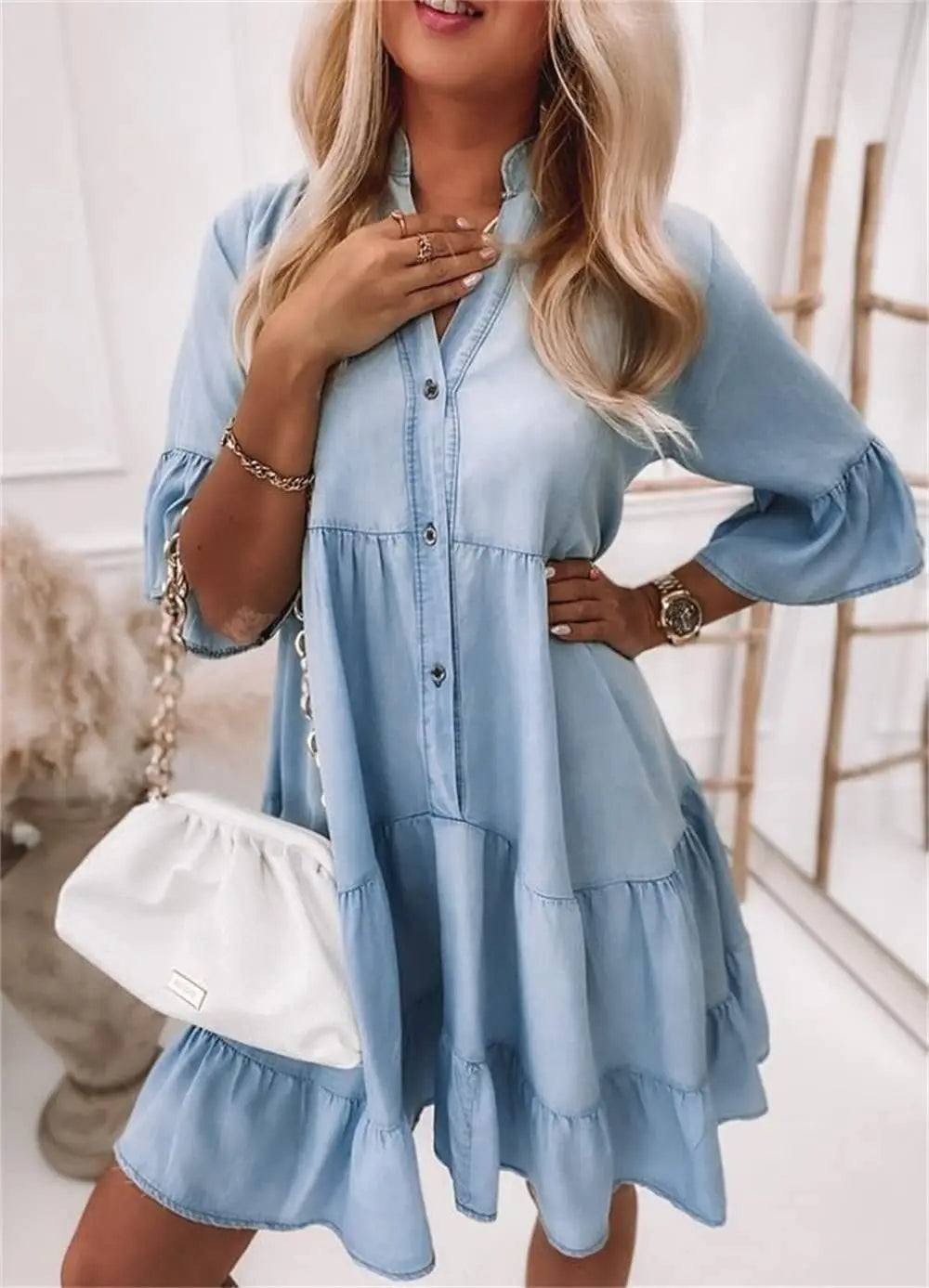 Anabel | Modisches Denim-Kleid für Damen
