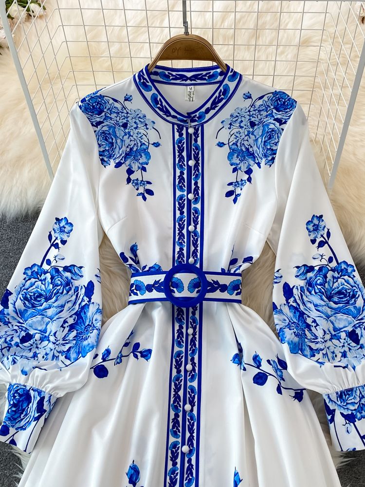 Anabelle | Anmutiges Langarm-Kleid für Damen