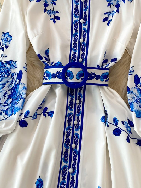 Anabelle | Anmutiges Langarm-Kleid für Damen