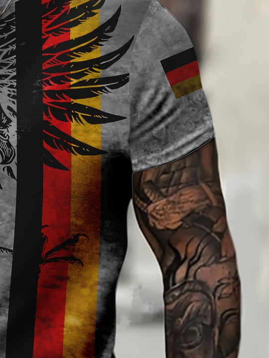 Anfrit | Retro Fußballtrikot mit Flaggenmotiv für Herren