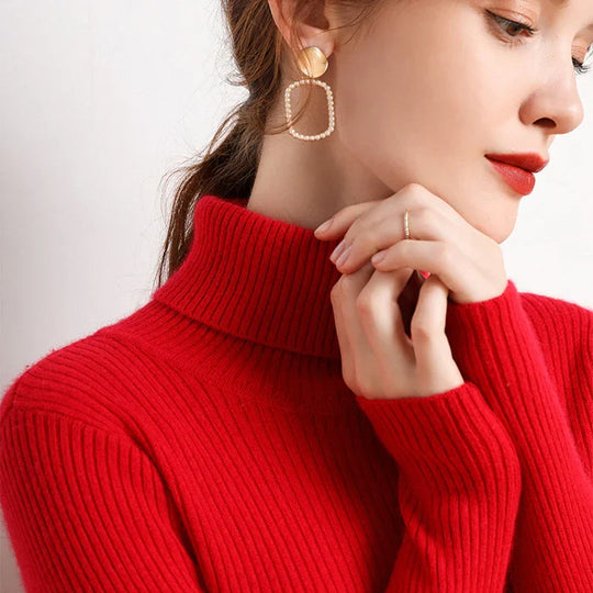 Angela | Bequemer Rollkragenpullover für Damen