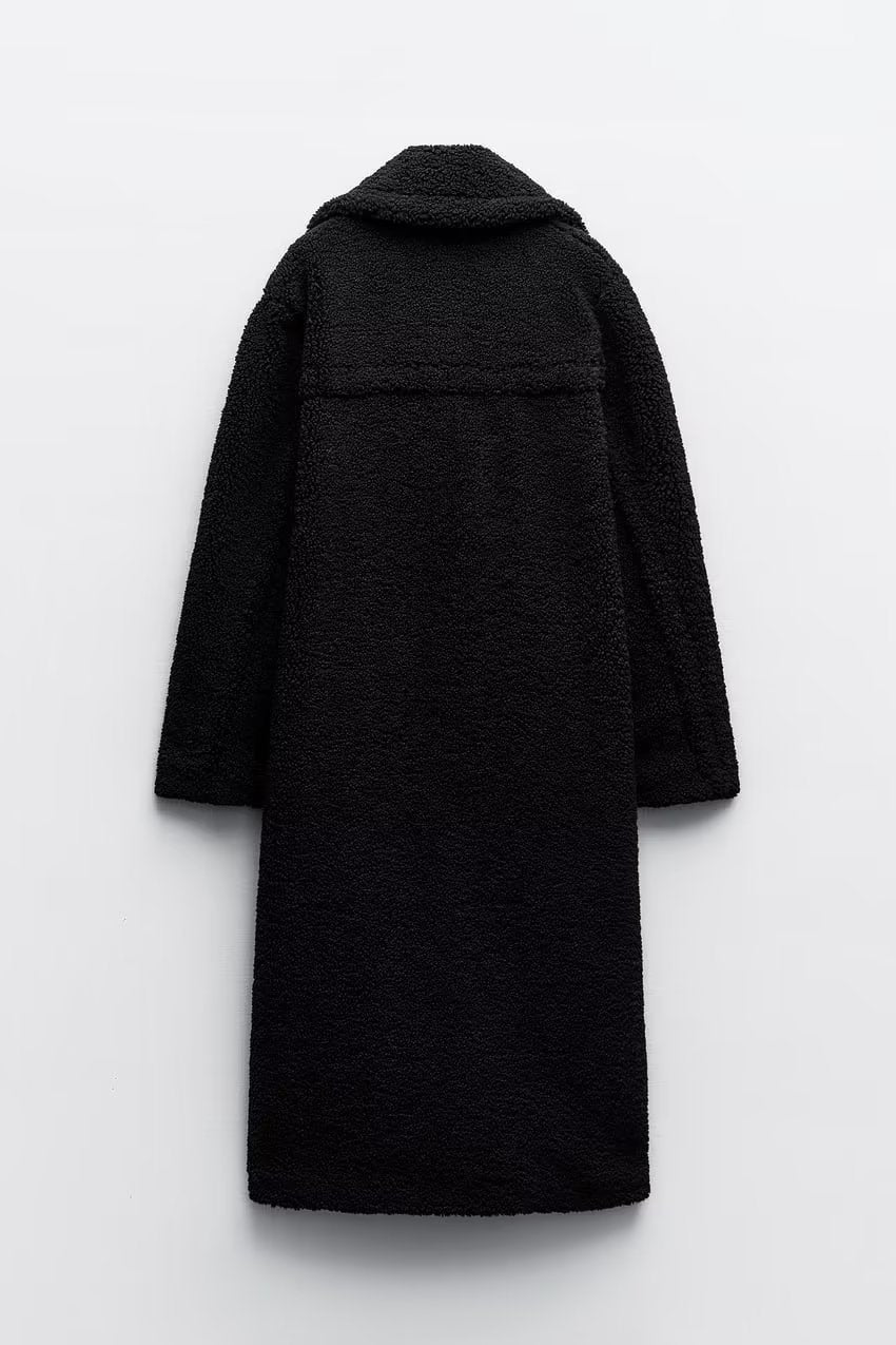 Angelika | Eleganter langer Teddy-Mantel für Damen
