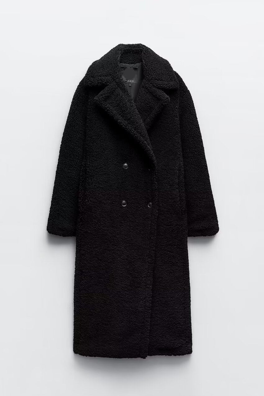 Angelika | Eleganter langer Teddy-Mantel für Damen