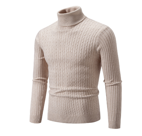 Anicho | Klassischer Rollkragenpullover für Herren