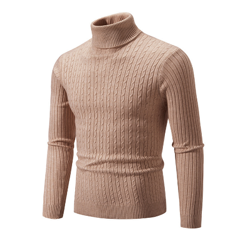 Anicho | Klassischer Rollkragenpullover für Herren