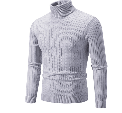 Anicho | Klassischer Rollkragenpullover für Herren