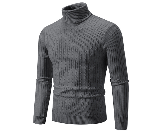 Anicho | Klassischer Rollkragenpullover für Herren