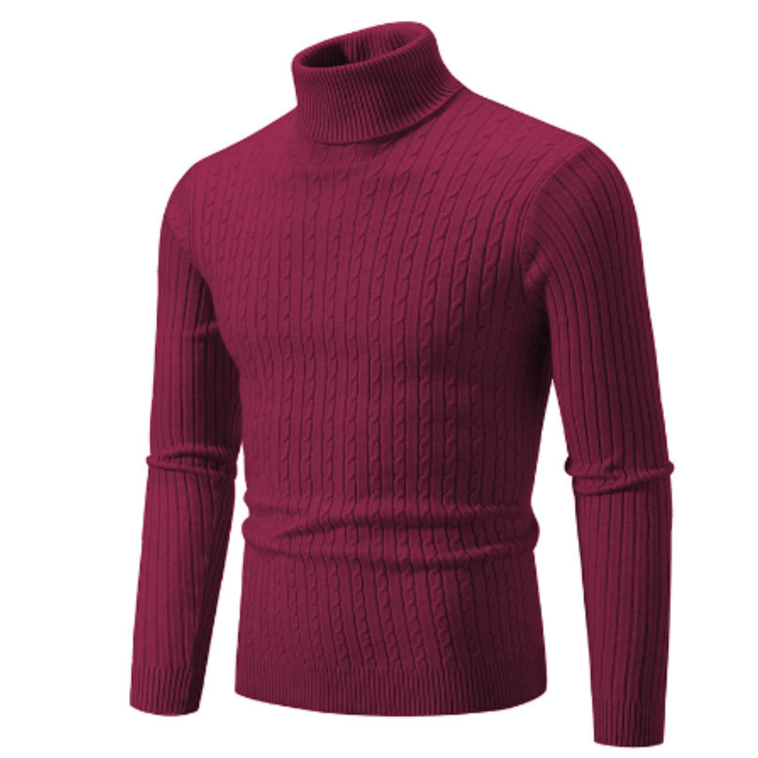 Anicho | Klassischer Rollkragenpullover für Herren