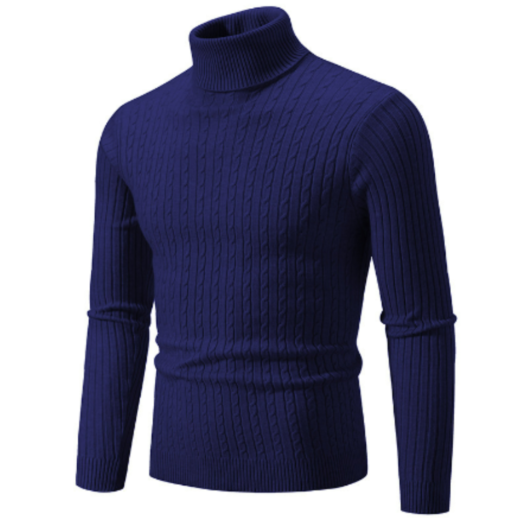 Anicho | Klassischer Rollkragenpullover für Herren