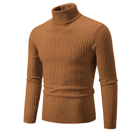 Anicho | Klassischer Rollkragenpullover für Herren