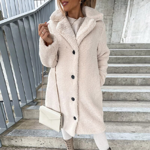 Anika | Warmer Teddy-Mantel für Damen