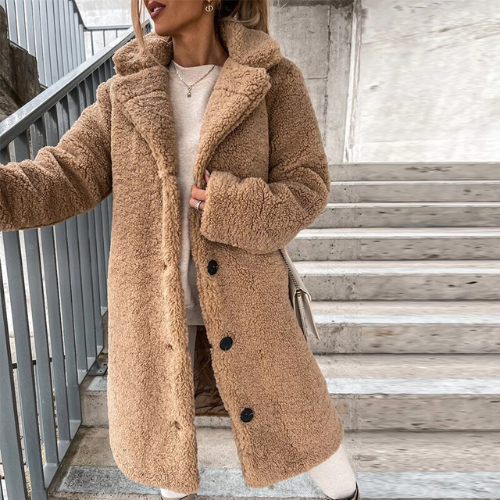 Anika | Warmer Teddy-Mantel für Damen
