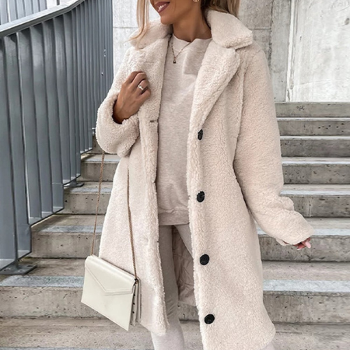 Anika | Warmer Teddy-Mantel für Damen