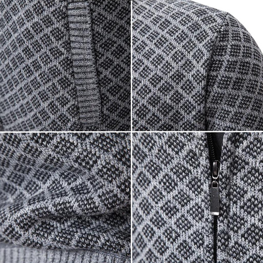 Ansbert | Gestrickter Rollkragenpullover für Herren