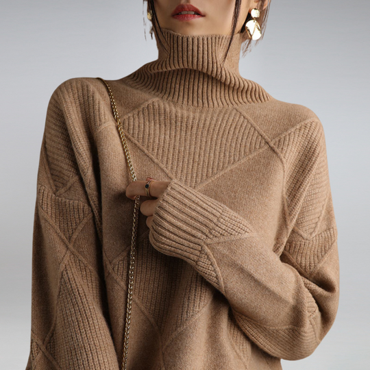 April | Eleganter Rollkragenpullover für Damen