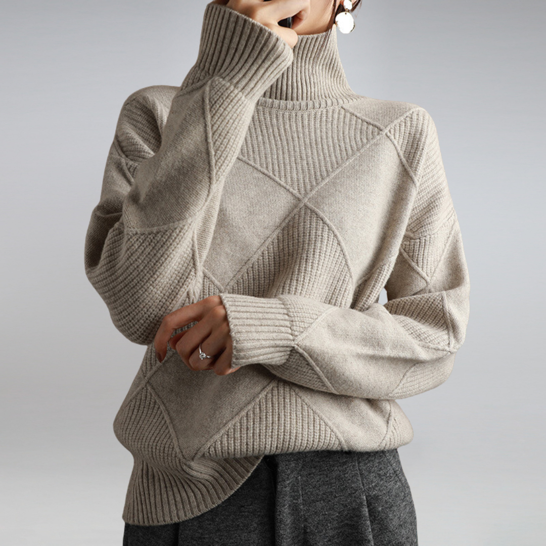 April | Eleganter Rollkragenpullover für Damen