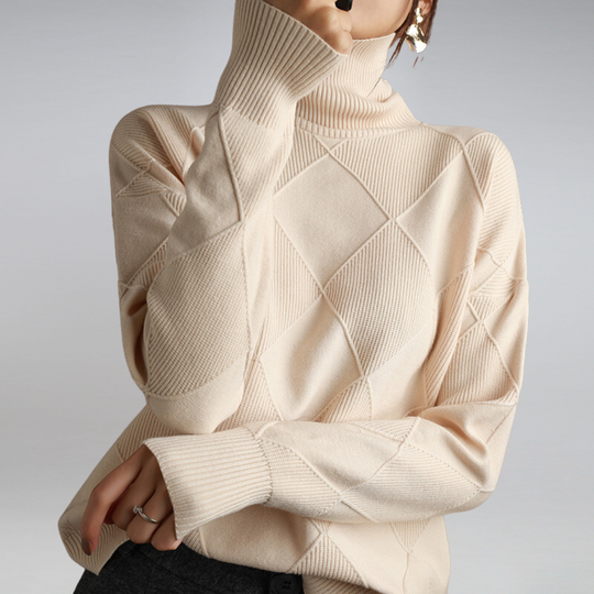 April | Eleganter Rollkragenpullover für Damen