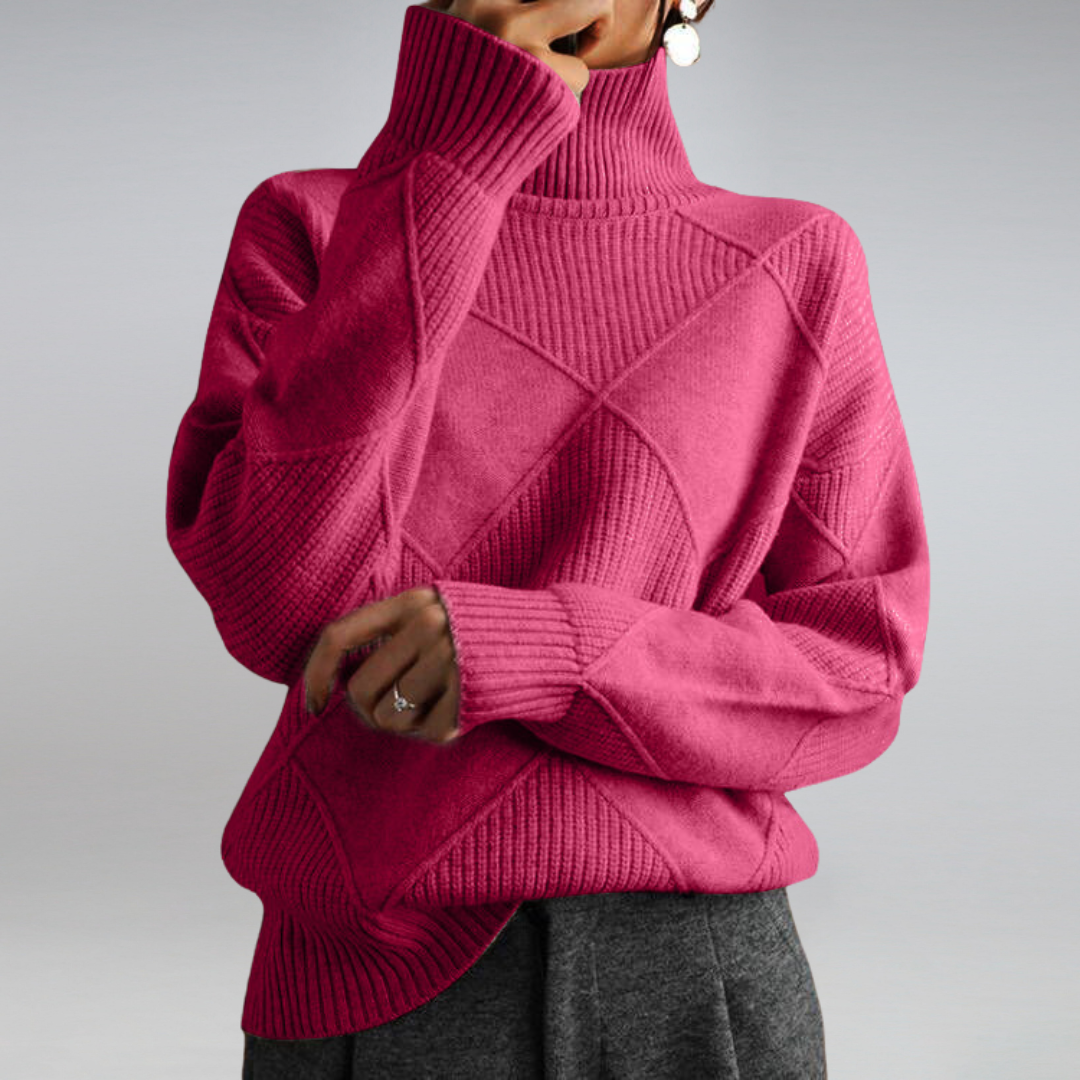 April | Eleganter Rollkragenpullover für Damen