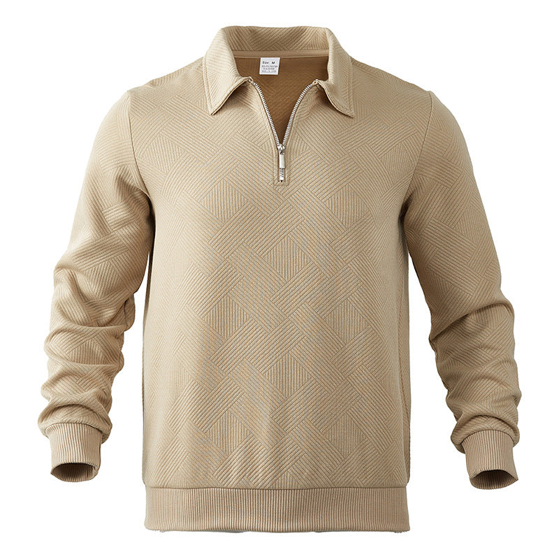 Arando | Moderner Zip-Polo-Pullover für Herren