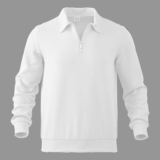 Arando | Moderner Zip-Polo-Pullover für Herren