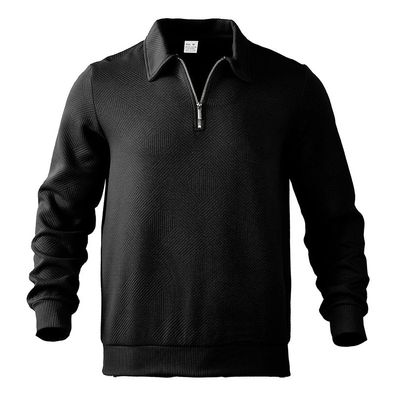Arando | Moderner Zip-Polo-Pullover für Herren